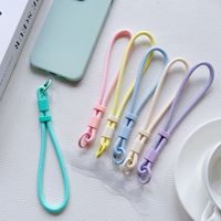 Dragonne de téléphone multicolore en polyester, cordon tressé réglable, clip détachable, anti-chute, dragonne de main, dragonne d'appareil photo, porte-clés