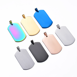 Ewang Factory Wholesale Stainless Steel <strong>Blank</strong> Dog Tag Personalized <strong>Pets</strong> Tags Oval Pendant - Product Image 2
