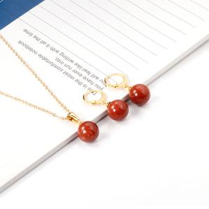 Simple Opal Jewelry Sets Cute Silver/Gold Plated Stainless Steel Necklace Earrings Sets for Everybody - Product Image 4