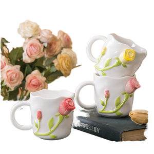 Taza de Café de Cerámica con Diseño Novedoso, Elegante, para Regalo de Negocios, Fiestas, Hogar, <span class=keywords><strong>Día</strong></span> de San Valentín, Regreso <span class=keywords><strong>a</strong></span> Clases, Apta para Microondas y Lavavajillas - Product Image 1