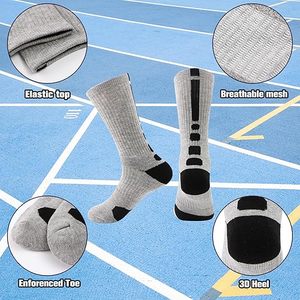 Chaussettes pour garçons, basket-ball, football, randonnée <span class=keywords><strong>ski</strong></span>, athlétisme, sports <span class=keywords><strong>de</strong></span> plein air, mollet épais, chaussettes hautes multipack - Product Image 2