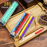 Machine à rouler les cigarettes manuelle Horns Bee 12,5 mm, compacte, multicolore, accessoires de fumeur portables, cadeau, vente en gros