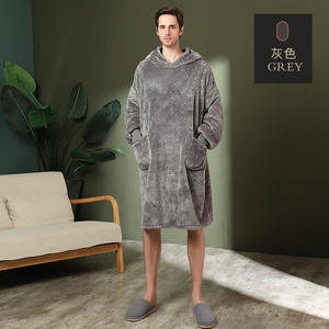 Super Lange flanelle Deken Met Mouwen sweat à capuche d'hiver Vrouwen Mannen Trui polaire géant Tv Deken oversize chaud - Product Image 3