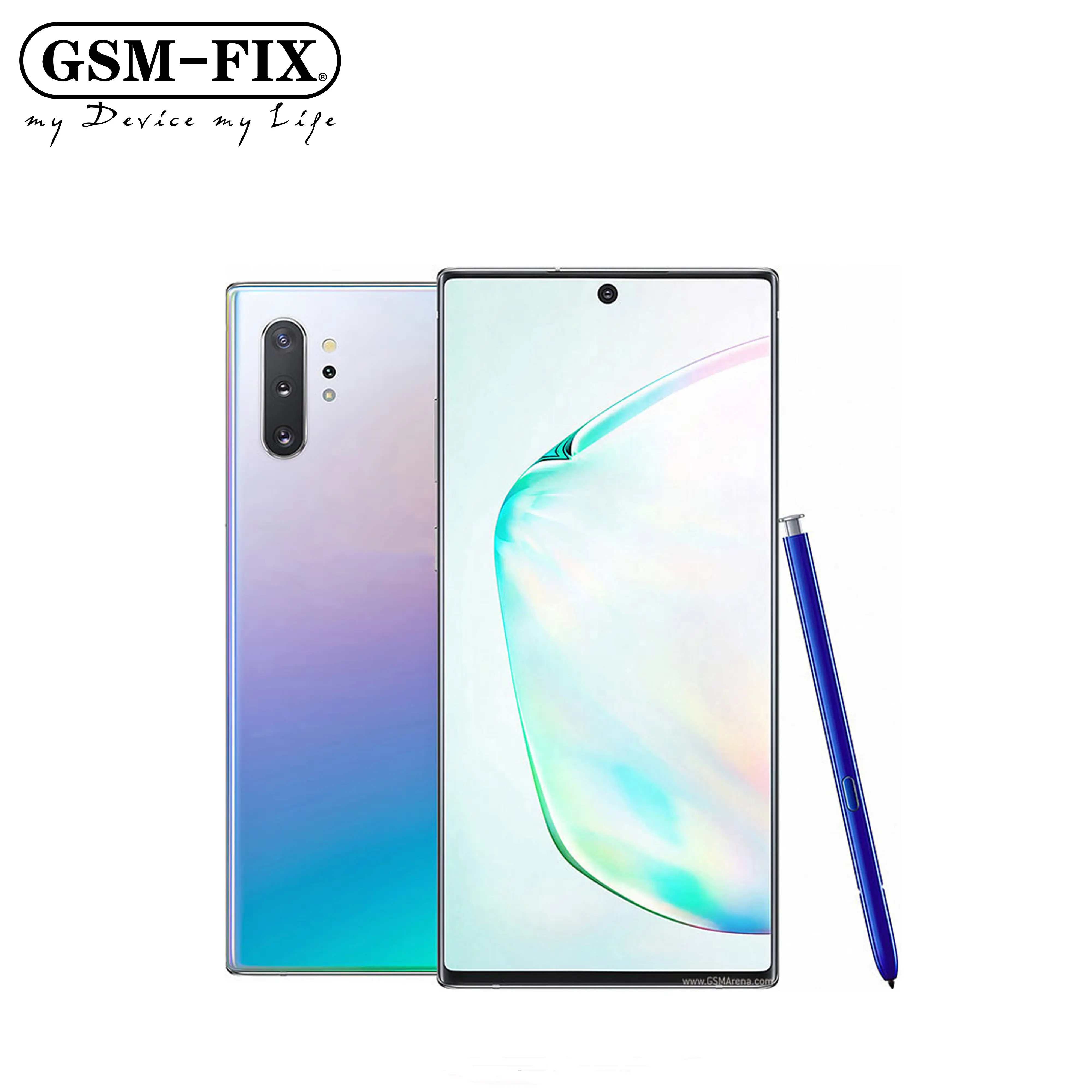 GSM-FIX para teléfono móvil Samsung Galaxy note 10 +, N975FD/S, note 10 Pro, N975FD, desbloqueado, Snapdragon 855, Tarjeta sim Dual, cámaras triples