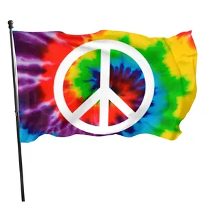 Amarrador de sinal de paz, bandeira de decoração ao ar livre, varanda, leve