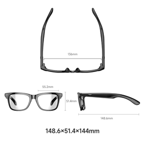 Lunettes IA avec intelligence artificielle intelligente, interrupteur à détection de mouvement, activation/déactivation, traduction en temps réel, commande tactile - Product Image 6