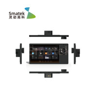Smart Home Touchpanel mit LCD-Display, 10A Maximalstrom, WLAN-fähig für die Hausautomation, EU/US/AS Rückwandhalterung optional