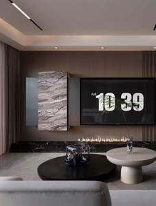 Customized Modular Integrated Woodentv Cabinet for Living Room Whole House <b>Tv</b> <b>Wall</b> Decor - Product Image 3