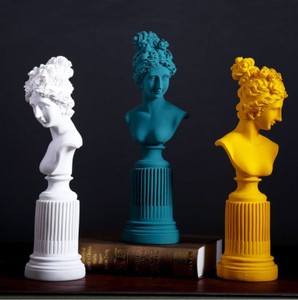 Resin Hand Carved Painted Modern Design Art Sculpture <strong>Greek</strong> Lady <strong>Goddess</strong> Figurine <strong>Statue</strong> - Product Image 1