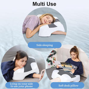 Almohada para dormir lateral con orificio para el brazo: espuma viscoelástica de alta densidad, alivio del dolor de cuello y hombros, soporte ergonómico multiángulo - Product Image 5