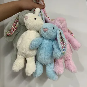 复活节假期兔子偷窥兔子毛绒玩具卡通可爱兔子毛绒动物毛绒玩具复活节扔枕头玩具礼品