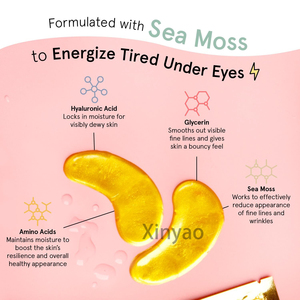 Custom Logo Gel Eye <strong>Patches</strong> for Women Travel Essentials Body <strong>Patches</strong> for Dark <strong>Circles</strong> Puffy Eyes Wrinkles Undereye Bags Vegan - Product Image 3