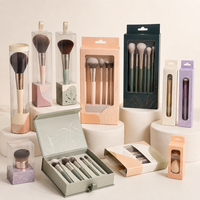 Présentoir suspendu pour pinceaux de maquillage en carton avec fente Euro et insert sécurisé pour étagères de cosmétiques de vente au détail – Fournisseur de marques privées