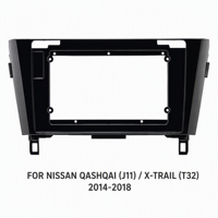 Kit d'installation d'autoradio 10,1 pouces avec écran DVD GPS MP5 et façade en plastique pour NISSAN Qashqai X-Trail 2014~2018