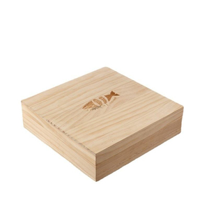 Boîte à <span class=keywords><strong>sushi</strong></span> et sashimi carrée en bois avec couvercle, plateau de service bento en bois de qualité alimentaire pour restaurants japonais et plats à emporter - Product Image 5