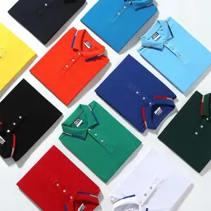 Toptan moda gençlik nakış kısa kollu özel düz rahat işlemeli Logo Polyester Golf Polo gömlekler