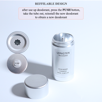 Ventes chaudes Contenant de déodorant en stick Emballage Recharge Rond à visser 50g Plastique Tubes de déodorant