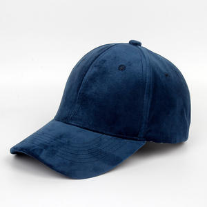 Casquette de baseball décontractée sportive brodée à 6 panneaux de haute qualité du fabricant, personnalisable en velours, unisexe - Product Image 3