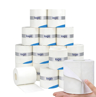 Rouleau de papier toilette jetable matelassé personnalisé, doux, écologique, biodégradable, en pâte de bois vierge, 13,5 g, 2 plis, 110 mm de hauteur, à prix abordable