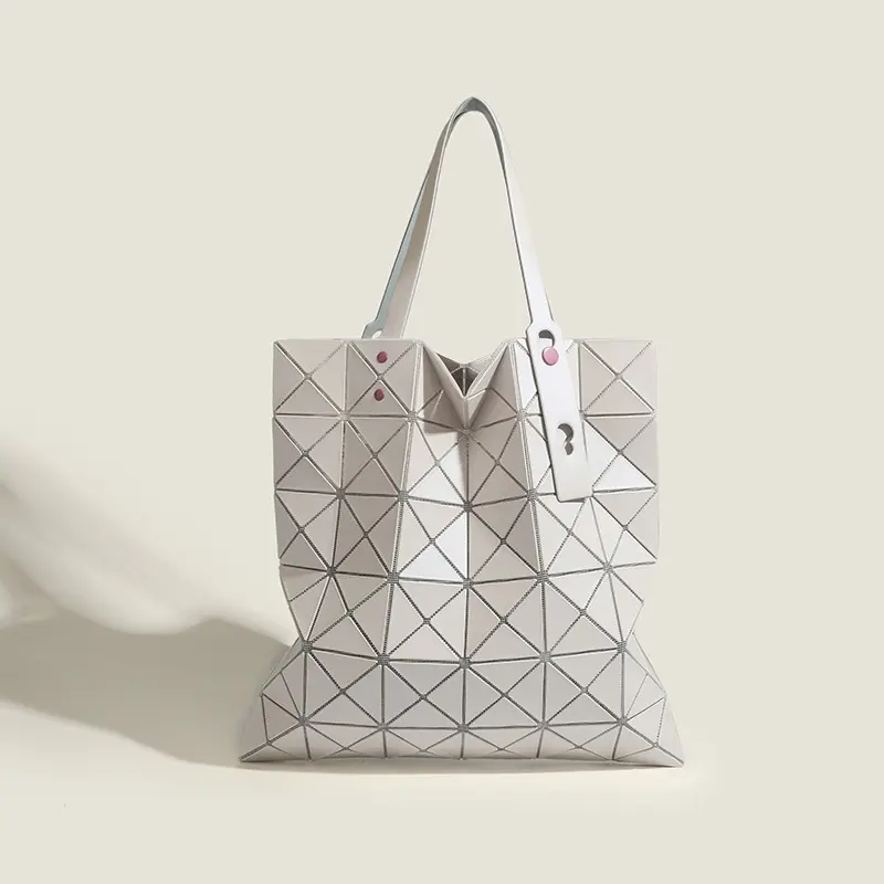 2024 новая японская модная сумка высшего качества для женщин ручная сумка с геометрическим рисунком сумка из искусственной кожи большой емкости