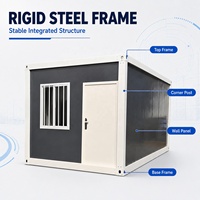 Maison mobile modulaire préfabriquée en acier, anti-corrosion, pour bureau et habitation
