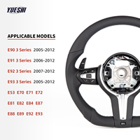 Volant sport en cuir en forme de D pour BMW E70 E71 E83 E84 E85E81 E82 E87 E88 E89 E90 E91 E92 E93