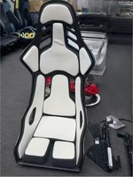 Siège baquet de course automobile sur mesure, haute qualité, en fibre de carbone/fibre de verre, pour sièges de course de voitures de luxe