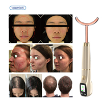 Appareil portatif multifonction 7-en-1 BOWEKT haute fréquence pour le visage et le cuir chevelu avec embout en verre, prise US, étanche, garantie 1 an