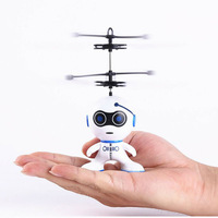 Ballon volant Drones Robot jouets jeu d'intérieur Infrarouge Induction RC hélicoptère volant jouet intégré lumière LED pour les enfants