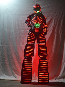 Disfraz <span class=keywords><strong>de</strong></span> Robot LED Unisex para Adultos, Club Nocturno, Carnaval, Rave, Escenario, Fiesta, Ropa <span class=keywords><strong>de</strong></span> Actuación Brillante, Vestido <span class=keywords><strong>de</strong></span> Lujo para <span class=keywords><strong>Baile</strong></span> - Product Image 2