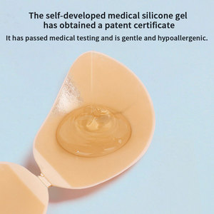 Pezoneras <span class=keywords><strong>de</strong></span> Silicona Suaves y Lavables al Por Mayor con Forma <span class=keywords><strong>de</strong></span> Mango para Mujer, Adhesivo sin Espalda y sin Marcas, Pegatina <span class=keywords><strong>de</strong></span> <span class=keywords><strong>Sujetador</strong></span> <span class=keywords><strong>de</strong></span> Silicona - Product Image 4