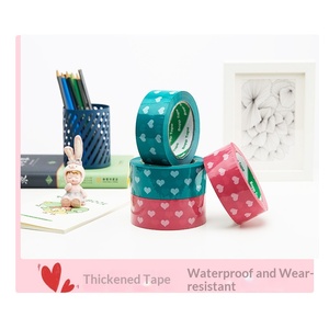 Ruban adhésif Baili Cœur de pêche, emballage mignon et original, forte adhérence, <span class=keywords><strong>film</strong></span> BOPP, rose <span class=keywords><strong>en</strong></span> forme de cœur, très populaire, boîte complète - Product Image 3