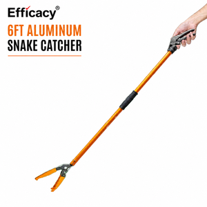 Eficaz Herramienta de Captura de Serpientes de Aluminio de 6 pies, Pinza para Reptiles, Atrapador de Cascabelos con Mandíbula Ancha y Mango Antideslizante - Product Image 1