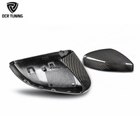 Cubierta de Espejo Retrovisor de Fibra de Carbono Real para Volkswagen VW POLO 2014-2018, Carcasa de Reemplazo para Espejo Lateral de Coche