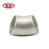 Coude en acier inoxydable Zhitong ASME B16.9 SS304/316L à rayon long, soudé/sans soudure, 45/90 degrés, pour l'eau