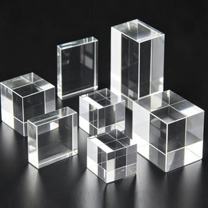 HBL 505080 Size Customized Laser Engraving 3D Crystal Sublimation Blanks Crystal Cube Paperweight DIY Photo Crystal Cube