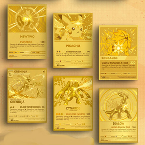 Vente en gros Édition de collection 30e anniversaire <span class=keywords><strong>Pokémon</strong></span> <span class=keywords><strong>Or</strong></span> <span class=keywords><strong>Carte</strong></span> métallique Anglaise 151 Artisanat Fan Art Boîte mystère Booster Jeu de cartes - Product Image 5