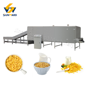 Petit déjeuner Céréales Maïs Flocons Machines Chocolat Flocons Givrés Ligne D'extrusion Machine Équipement D'usine - Product Image 4