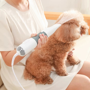 Многофункциональный фен-щетка 2-в-1 для сушки шерсти собак и кошек с перезаряжаемой пластиковой расческой - Product Image 3