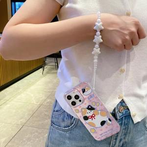 Yeni Hayvan Tasarımlı TPU Telefon Kılıfı iPhone X XR XS 11 12 13 14 15 16 17 Pro Max Kart Yuvalı Pandalar Askılı OPP Poşet Dahil - Product Image 4