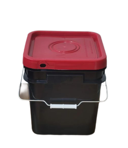 Seau carré en plastique de qualité alimentaire <span class=keywords><strong>SDPAC</strong></span> de 1,7 gallon avec couvercle à fermeture hermétique, écologique, durable, multi-usages (couleur personnalisée) - Product Image 6