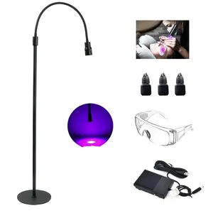 Luz de pie LED para salón de belleza lámpara de pestañas UV lámpara LED UV para extensiones de pestañas y pegamento lámpara de pestañas UV