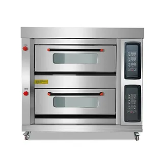 Oven Pizza komersial Oven meja konveksi elektrik Turki harga peralatan roti