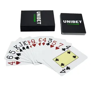 Bayaya Custom Black Back Plastic Waterproof & Tear Proof Poker Card Premium High Quality Playing Card