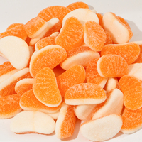 Bonbons Gélifiés en Gros, Tranches d'Orange Aigres-Douces, Saveur Fruitée, Doux et Moelleux, Logo Personnalisé Disponible