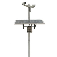 Panneaux solaires 200w avec énergie solaire batteries 120ah pour faire fonctionner une caméra panoramique inclinable à double spectre avec GNSS