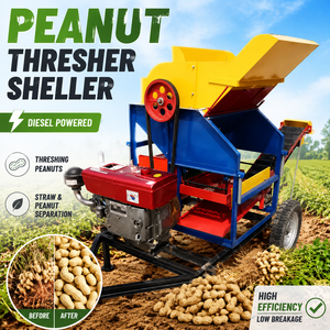 Décortiqueuse d'arachides mobile diesel avec roues <span class=keywords><strong>pour</strong></span> <span class=keywords><strong>la</strong></span> séparation des gousses d'arachides sur les champs agricoles - Product Image 1