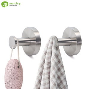 Round Base <b>Bathroom</b> Simple Design Stainless Steel Towel <b>Hook</b> - Product Image 1