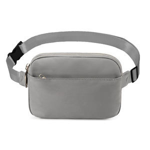 Sac banane unisexe tendance en nylon, imperméable, forme coussin, avec fermeture éclair et sangle réglable, pour activités de plein air, cyclisme et téléphone portable - Product Image 4