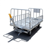 Chariot de transport spécial pour bagages d'aéroport, remorque à cabine fermée, chariot à bagages pour l'aviation